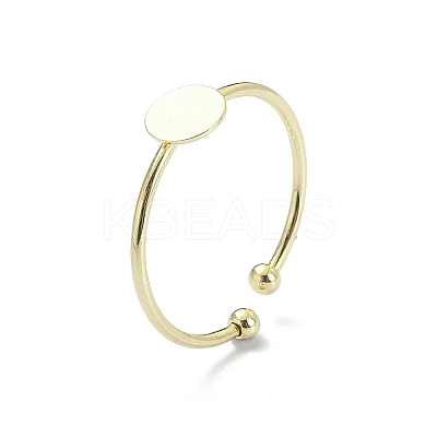 Brass Open Cuff Ring Findings LS-X-KK-P232-01G-1