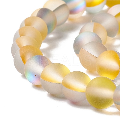 Synthetic Moonstone Beads Strands G-E573-01A-18-1