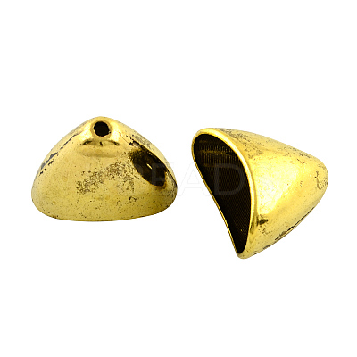Tibetan Style Alloy Triangle Apetalous Bead Cones LS-TIBE-5212-AG-LF-1