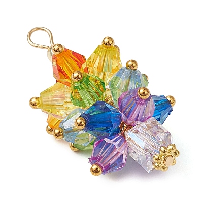 Glass Beads Pendants PALLOY-JF03014-1