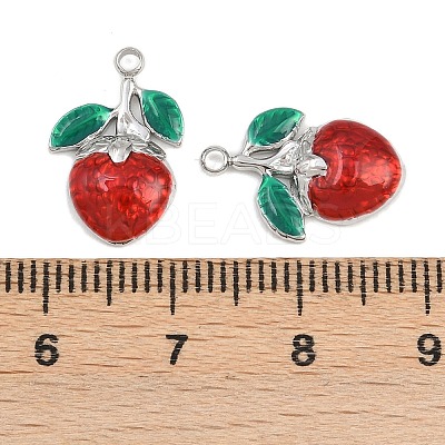 304 Stainless Steel Enamel Pendants STAS-Z166-23B-P-1