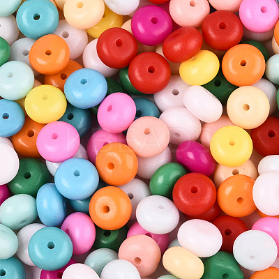 200Pcs Opaque Baking Paint Glass Seed Beads SEED-PA0001-01F-1