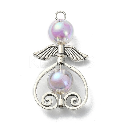 Transparent Acrylic Pendants PALLOY-JF02161-1