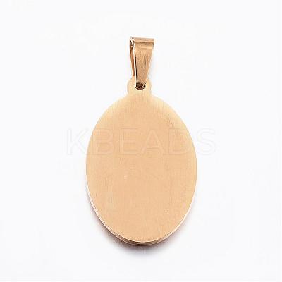 Ion Plating(IP) 304 Stainless Steel Lady of Guadalupe Pendants STAS-H356-32G-1