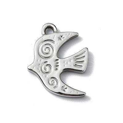 Anti-Tarnish 304 Stainless Steel Pendants STAS-L022-442P-1