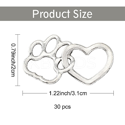 30Pcs Tibetan Style Alloy Pendants FIND-YW0008-88-1