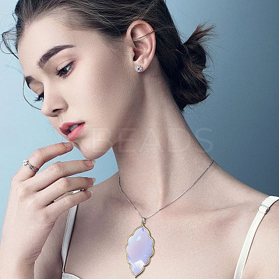 50Pcs Tibetan Style Alloy Open Back Bezel Big Pendants FIND-CA0008-77AB-1