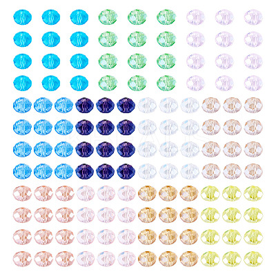 330Pcs 11 Colors Electroplate Glass Beads Strands EGLA-TA0001-94-1