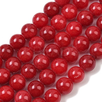 Natural Dyed Marble Beads Strands G-D315-A01-05-10mm-1