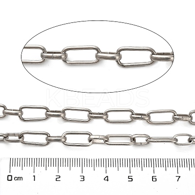 304 Stainless Steel Oval Link Chains CHS-A016-71P-A-1