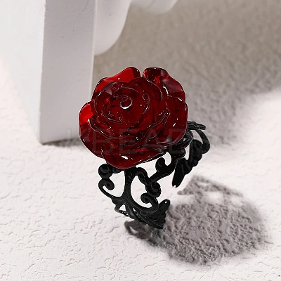 Iron and Resin Cuff Open Rings FS-WGB0C08-01-1