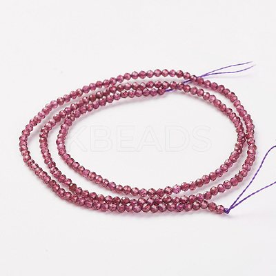 Natural Grade AA Garnet Bead Strand X-G-G680-04-1