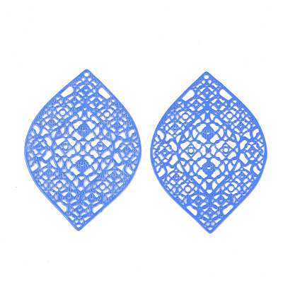 430 Stainless Steel Filigree Pendants STAS-S108-12B-1