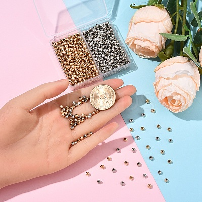 800Pcs 2 Colors CCB Plastic Round Beads FIND-YW0007-20-1
