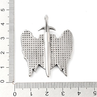 304 Stainless Steel Pendants STAS-R225-19AS-1