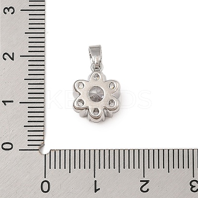 Brass Micro Pave Cubic Zirconia Pendants KK-U041-02P-03-1