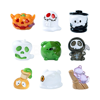 Halloween Luminous Resin Display Decoration DJEW-N004-04-1