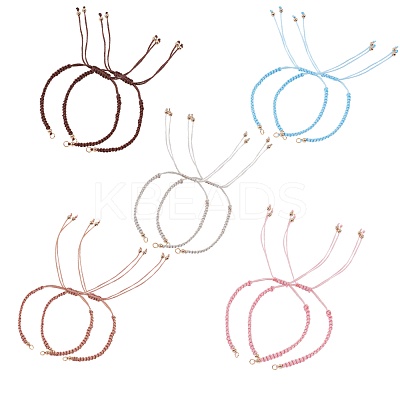 Adjustable Braided Polyester Cord Bracelet Making AJEW-PH0001-48-1
