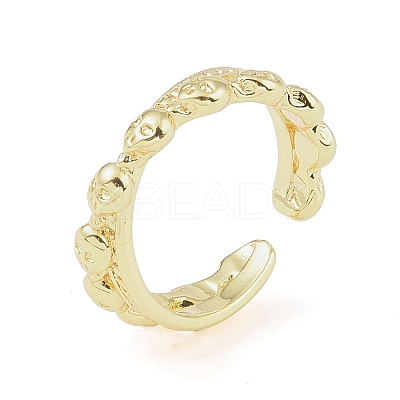 304 Stainless Steel Open Cuff Rings for Women LS-RJEW-H229-02G-06-1