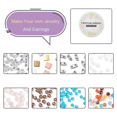 DIY Glass Beads Bracelet Making Kit DIY-YW0004-46-1