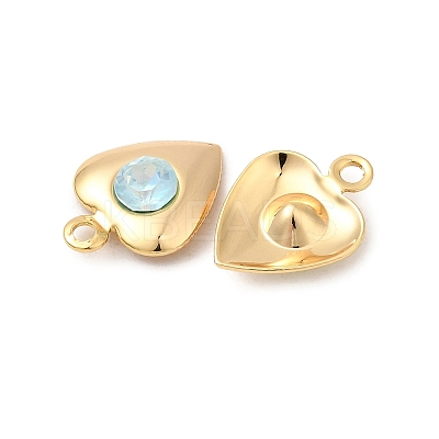 Brass Glass Charms KK-P340-09G-03-1