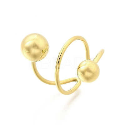 304 Stainless Steel Cuff Rings RJEW-D320-01G-1