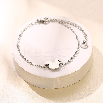 304 Stainless Steel Link Bracelets WGDD040-04-1