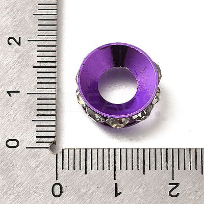 Brass Rhinestone Spacer Beads KK-M313-44D-01-1