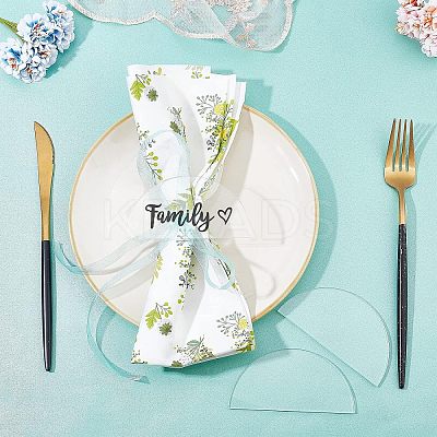 24Pcs Acrylic Wedding Place Card AJEW-FG0002-07-1