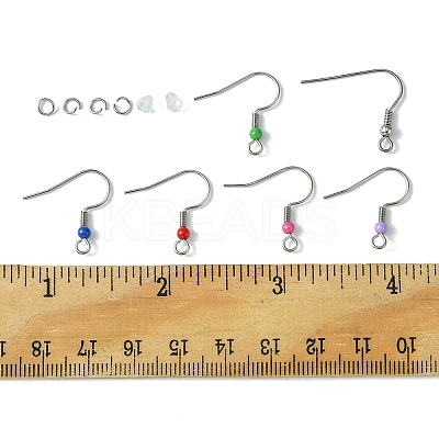 60Pcs 2 Style 316 Surgical & 304 Stainless Steel Earring Hooks DIY-FS0005-46-1