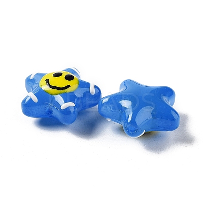 Glass Enamel Beads GLAA-G107-03-03-1