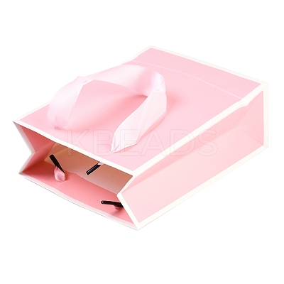 Rectangle Paper Bags with Ribbon Handles CARB-L011-01A-04-1