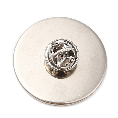Non-Tarnish 304 Stainless Steel Brooch Findings STAS-R123-17F-P-1