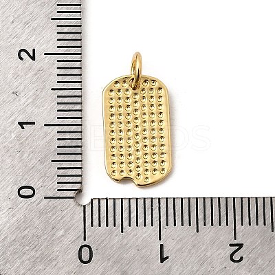 Brass Oval with Good Luck Pendants KK-I360-037G-1