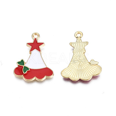 Rack Plating Alloy Enamel Charms ENAM-N055-160-1