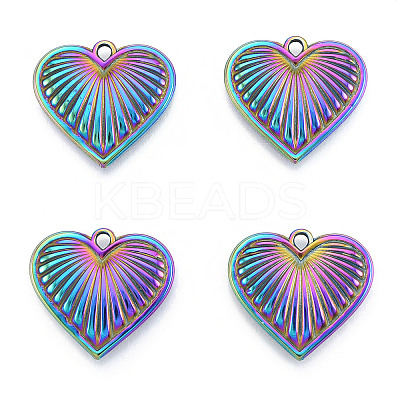 Ion Plating(IP) 201 Stainless Steel Pendants STAS-N098-239M-1