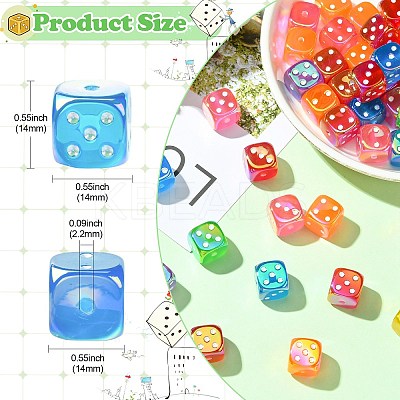 UV Plating Opaque Acrylic Beads JACR-CJC0002-03-1