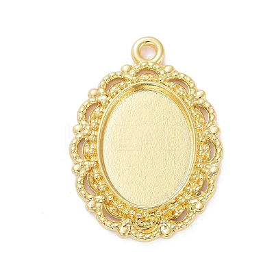 Alloy Pendant Cabochon Settings PALLOY-E577-38G-1