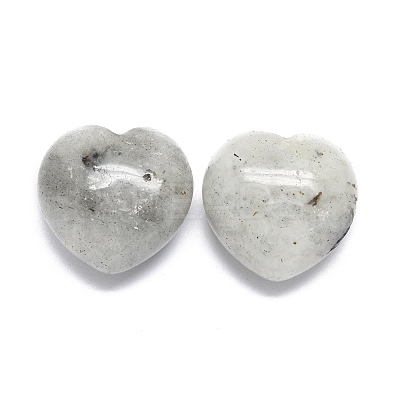 Natural Labradorite Heart Love Palm Worry Stone G-H268-F02-A-1