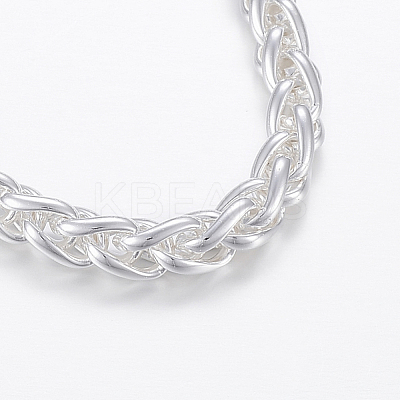 304 Stainless Steel Wheat Chain Bracelets BJEW-I252-09S-1
