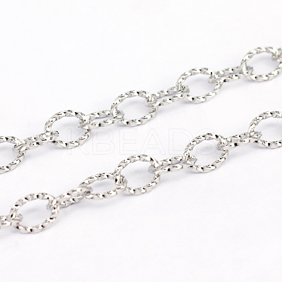 Tarnish Resistant 3.28 Feet 304 Stainless Steel Cable Chains X-CHS-L001-140-1