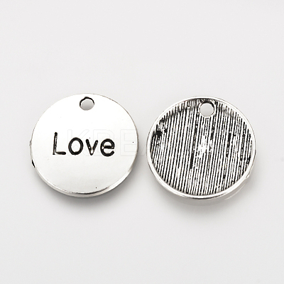 Tibetan Style Alloy Pendants TIBEP-Q078-23AS-NR-1