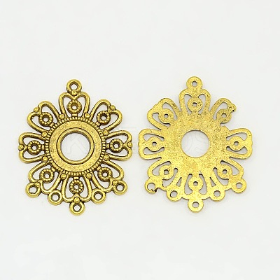 Tibetan Style Connectors TIBEP-EA541Y-AG-FF-1