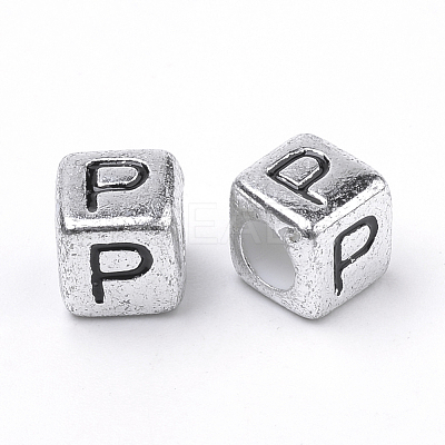 Plated Acrylic Beads PB43C9308-P-1