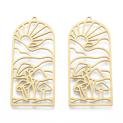 201 Stainless Steel Pendants STAS-N090-LA959-2-1