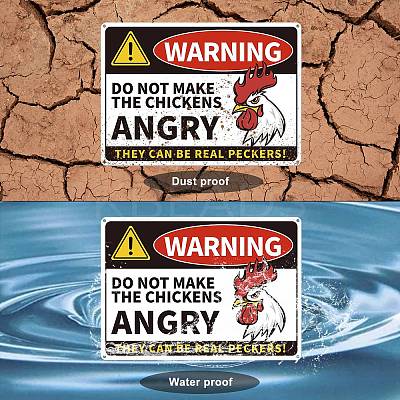 UV Protected & Waterproof Aluminum Warning Signs AJEW-WH0111-H10-1