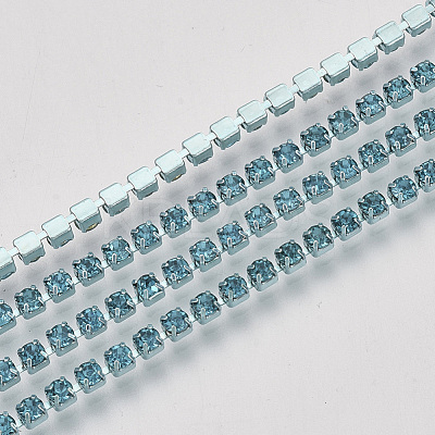 Electrophoresis Iron Rhinestone Strass Chains CHC-Q009-SS12-B05-1