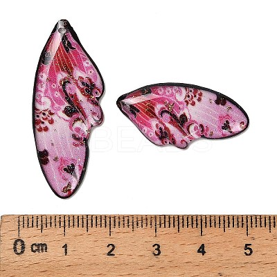 4Pcs 4 Styles Transparent Epoxy Resin Pendants RESI-B032-03B-1