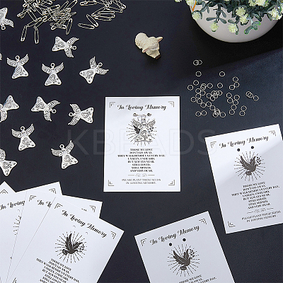DIY Funeral Memorial Charm Keepsakes Brooch Making Kit DIY-FH0006-35A-1