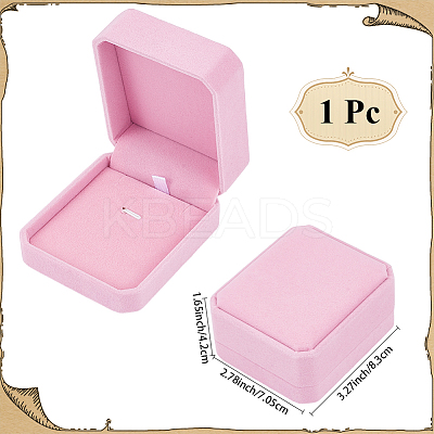 Velvet Jewelry Storage Boxes for Pendant OBOX-WH20001-02B-02-1